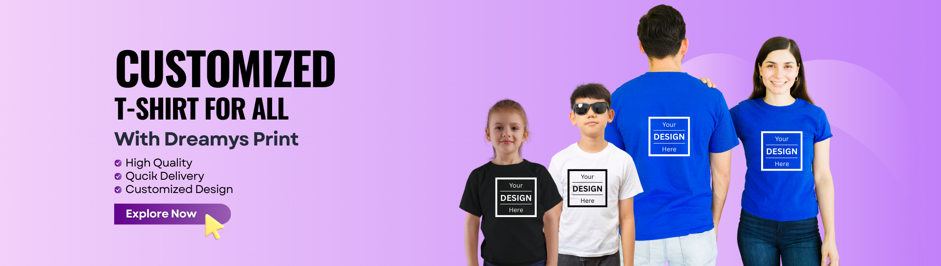Purple Illustration Website Development Services Facebook Ad