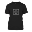 Customized Print 140 GSM Black Round Neck Half Sleeve Men's T-Shirt - Image 2