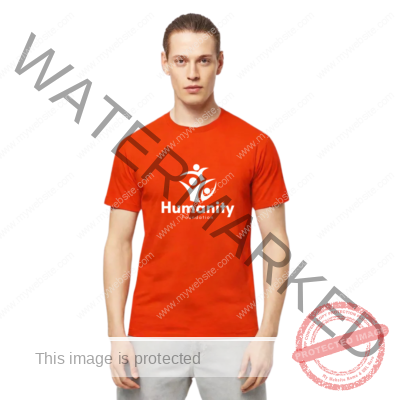 Customized Polyester Orange Round Neck Half Sleeve Sports Men's t-shirt