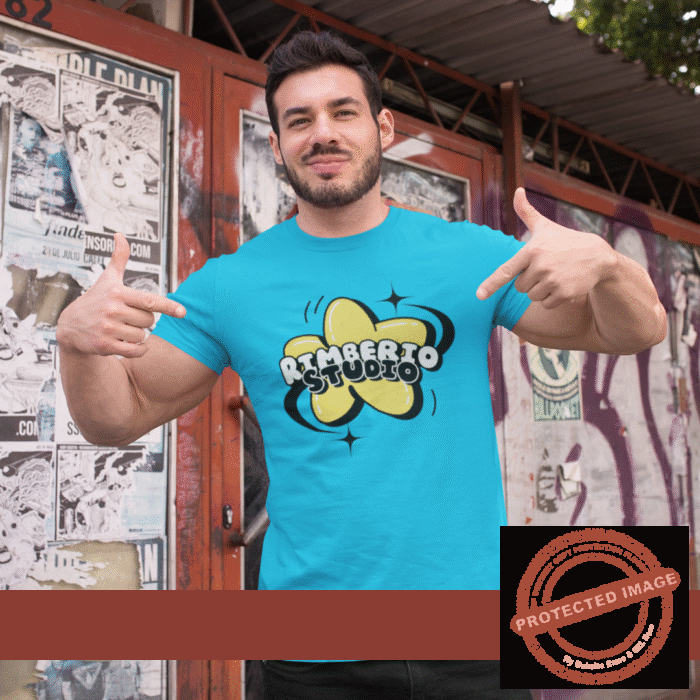 Customized Print 140 GSM Sky Blue Round Neck Half Sleeve Men's T-Shirt