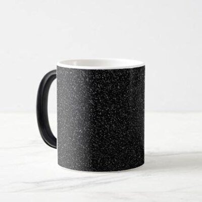 Dazzling Cart Sparkle Mug with Photo, Customized Glitter Mug with Photo, Personalized Magic Mug Black with Glitter and Sparkles