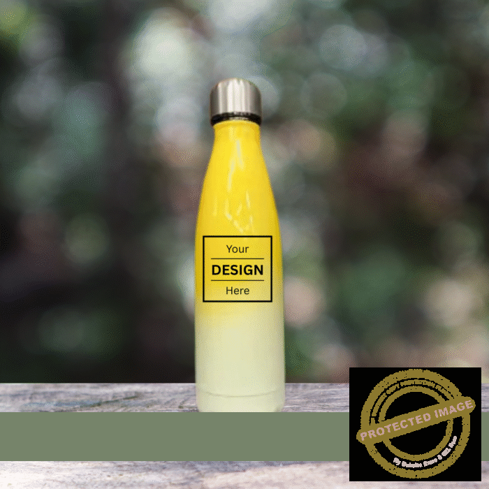 Personalized Photo Print Hot And Cold Bottle Yellow 500 ML