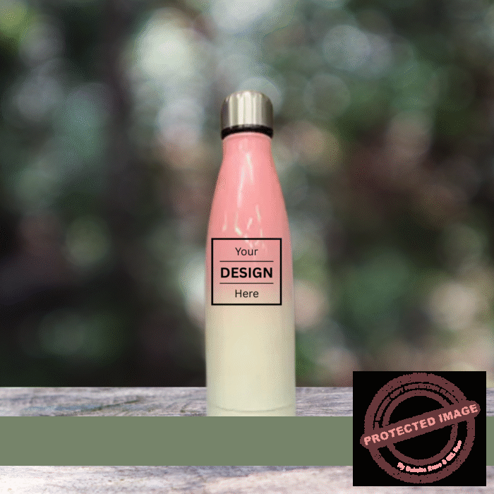 PERSONALIZED PHOTO PRINT HOT AND COLD BOTTLE PINK 500 ML