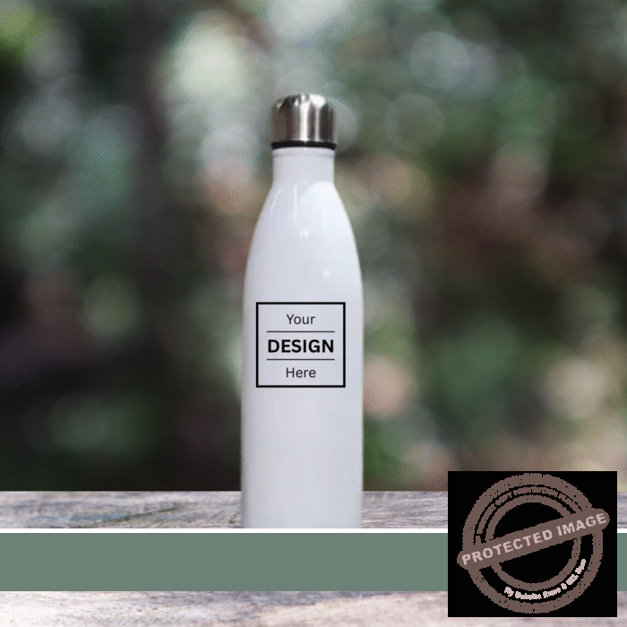 PERSONALIZED PHOTO PRINT HOT AND COLD WHITE BOTTLE 750 ML