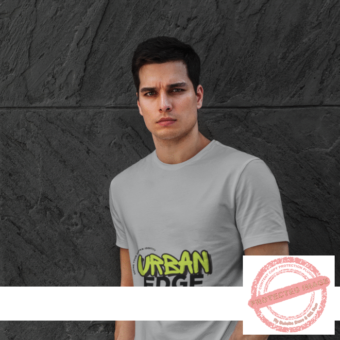 Customized Print 160 GSM Grey Round Neck Half Sleeve Men's T-Shirt