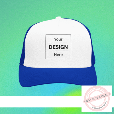 Personalized Printed Cap with Adjustable Strap for Men & Women - Royal Blue
