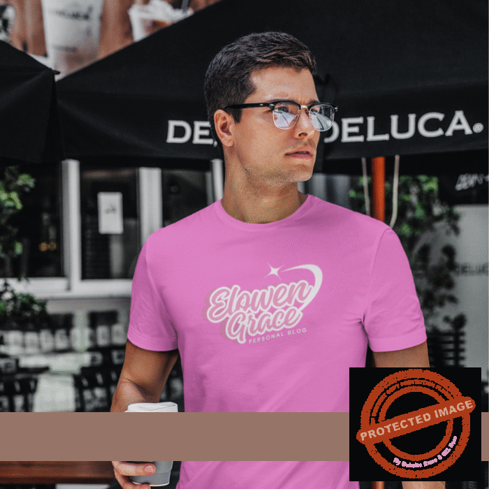 Customized Print 160 GSM White Light Pink Neck Half Sleeve Men's T-Shirt
