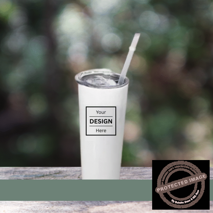 Personalized Photo Print Tumbler Eith Straw 600 ML