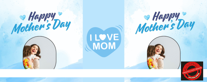 Personalized Elegant Blue Mother's Day Mug - Image 3
