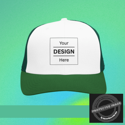 Personalized Printed Cap with Adjustable Strap for Men & Women - Green