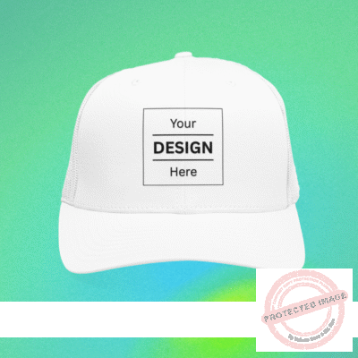 Personalized Printed Cap with Adjustable Strap for Men & Women - White