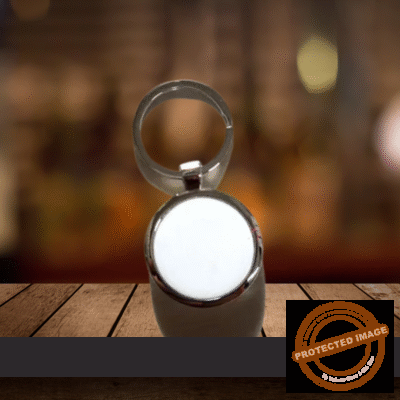 PERSONALIZED PHOTO PREMIUM METAL ROUND KEYCHAIN 208