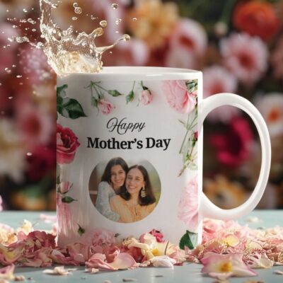 Personalized Flowery Mother's Day Mug
