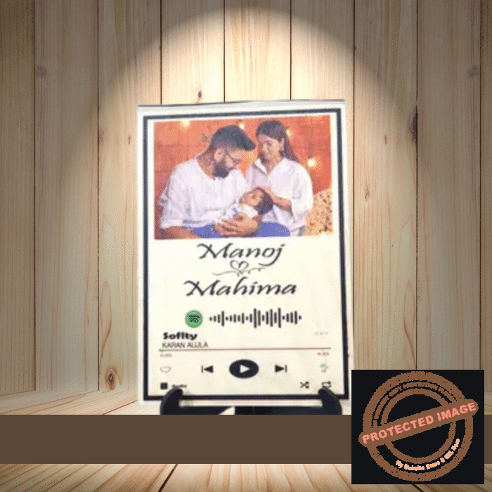 Personalized Natural Wooden Sublimation Frame 5"X7"