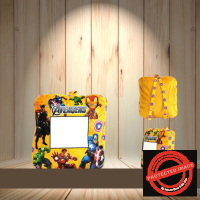 Personalized Photo Print Super Soft Kids bags 14"X14" 303