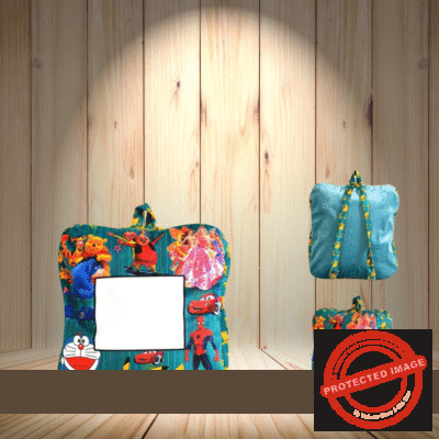 Personalized Photo Print Super Soft Kids bags 14"X14" 304