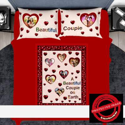 Personalized Romantic Double Bed Cover Creata HL-52