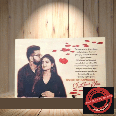 Personalized Natural Wooden Sublimation Frame 8"X12"