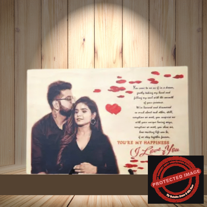 Personalized Natural Wooden Sublimation Frame 8"X12"