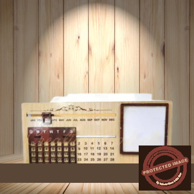 Personalized MDF Calendar Cream