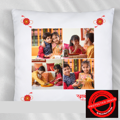 Personalized Charming Rakhi Photo Cushions 12x12 Inch sp1