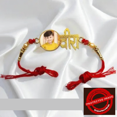 Personalized Photo Print Rakhi - 1804
