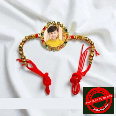 Personalized Photo Print Rakhi - 2113