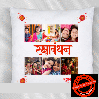Personalized Charming Rakhi Photo Cushions 12x12 Inch sp2