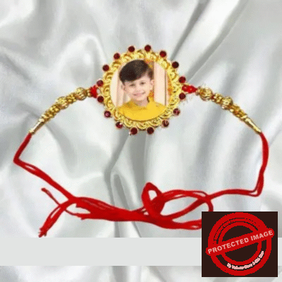 Personalized Photo Print Rakhi - 2505