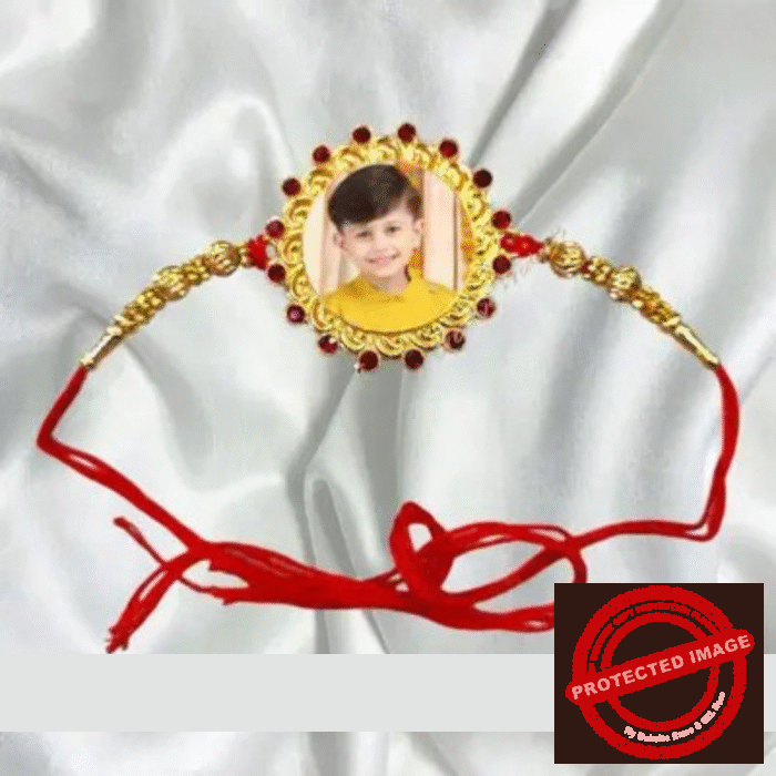 Personalized Photo Print Rakhi - 2505