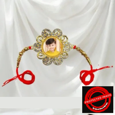 Personalized Photo Print Rakhi - 2120