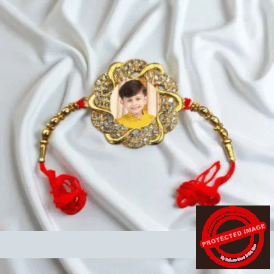 Personalized Photo Print Rakhi - 2121